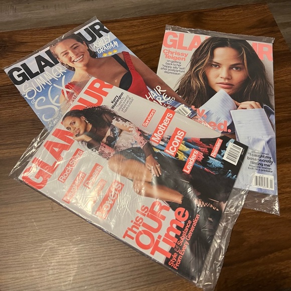 Milan Fashion Week S/S 2025 highlights | Wallpaper* Glamour Magazine Lot - Trio of Issues